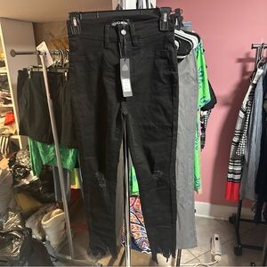 Fashion Nova Black Well Played Jeans - Size 1